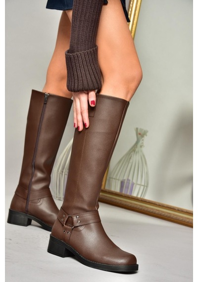 Fox Shoes T404550009 Kahverengi Alçak Topuklu Kadın Çizme Kahverengi-suni Deri Kahverengi Fox Shoes T404550009 Kahverengi Alçak Topuklu Kadın Çizme Kahverengi-suni Deri Kahverengi