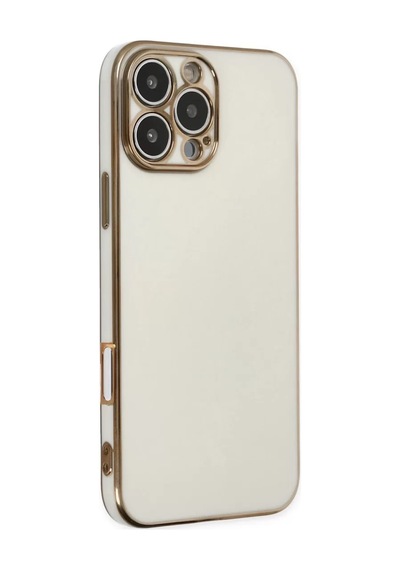 Newface Apple İphone 16 Pro Max Kılıf Volet Silikon - Beyaz