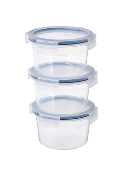 Ikea 365 3 Adet Kapaklı Saklama Kabı 750 Ml Yuvarlak