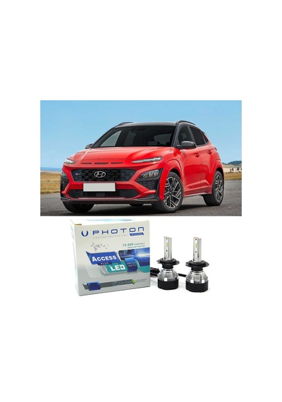 Hyundai Kona Led Xenon Uzun Far Ampulü H7 Access Yeni Seri Beyaz 2017-2022