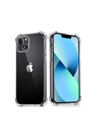 Apple İphone 13 Mini İle Uyumlu Kapak Kamera Bölümü Açık Airbag Antishock Köşe Korumalı Şeffaf Silikon Kılıf 50 x 22