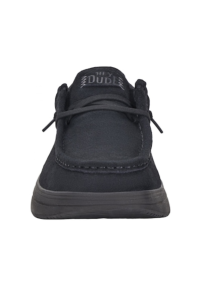 Oxford Klasik Erkek Hd.41975-001 Hey Dude Wally Comf Suede Black Null Siyah