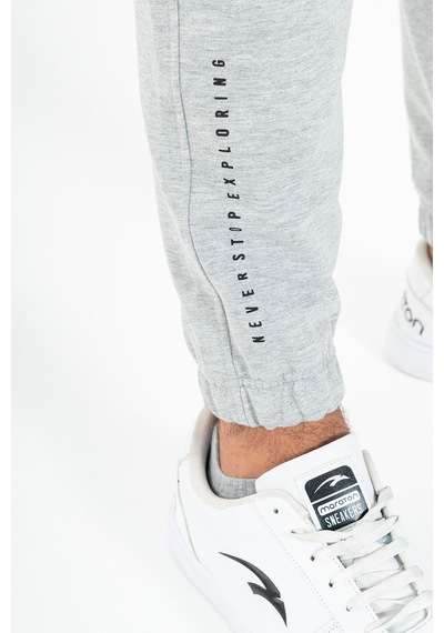 Maraton Sportswear Comfort Erkek Lastik Paça Basic Gri Melanj Eşofman Altı 21011-gri Melanj Gri Melanj