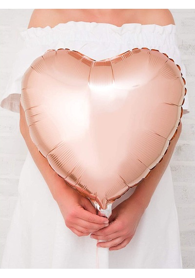 Kalp Folyo Balon Rose Gold 60 CM
