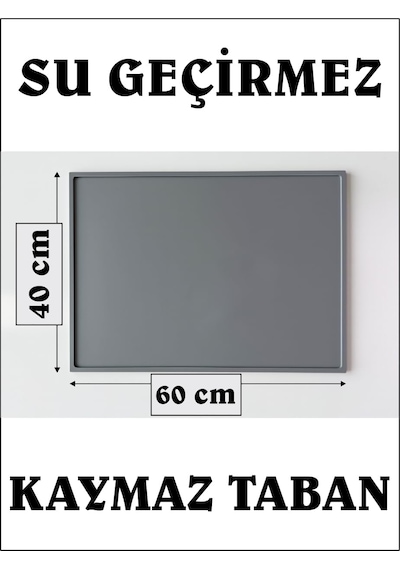 Tr Silikon Saksı Altlığı Ve Viyol Tepsisi 60x40 Cm - Su Geçirmez Bitki Koruyucu Mat, Fide Yetiştirme Ve Çiçek Diğer