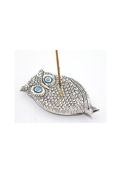 4 Adet Baykuş Tasarımlı Metal Tütsülük Metal Tütsü Tutucu, Incense Burner, Masaüstü Dekoratif Aksesuar, 12.5 Cm