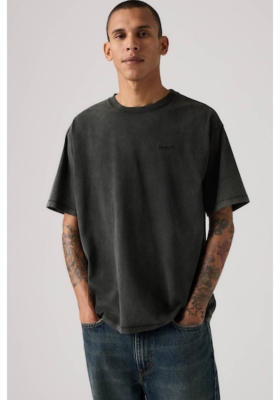 Levi's Eskitme Görünümlü Koyu Siyah Red Tab Vintage T-shirt-16489