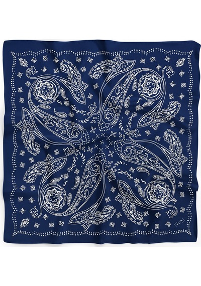 Asil Doku Desen 60x60 Cm Viskon Modal Unısex Bandana/fular Çok Renkli