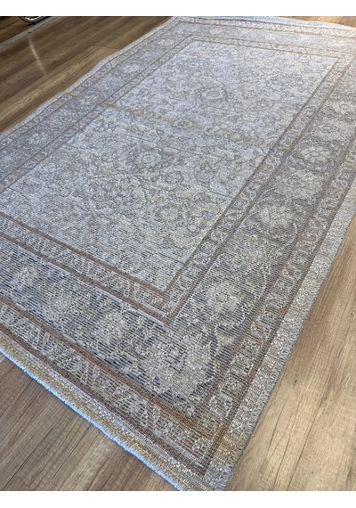 Luxess Halı Alpaca 1191 Bej Eskitme Desenli Makine Halısı Çok Renkli