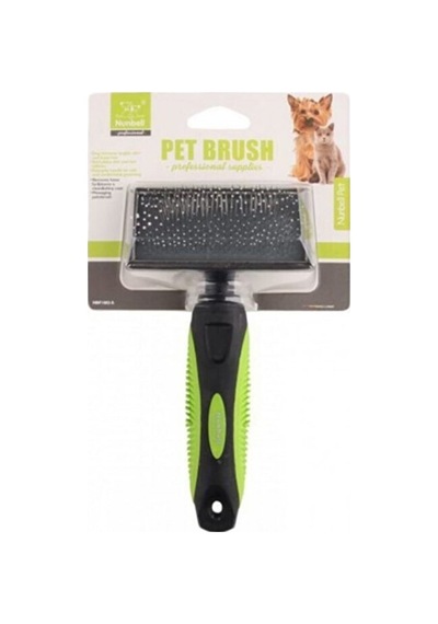 Nunbell İnce Telli Kedi Köpek Tarağı Yeşil Large