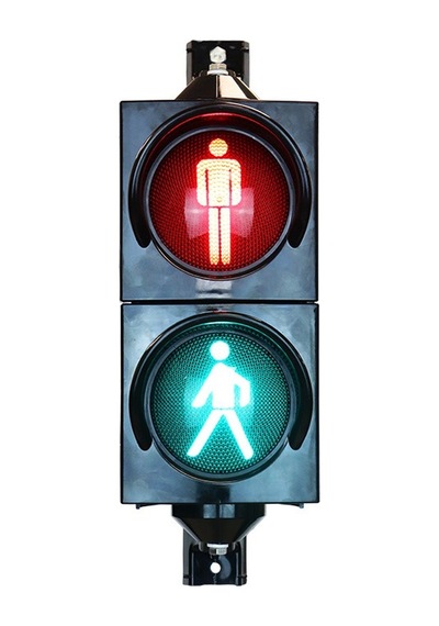 100 mm Ledli Yaya Figürlü Sinyal Verici, Trafik Lambası-2982 - 12 VDC