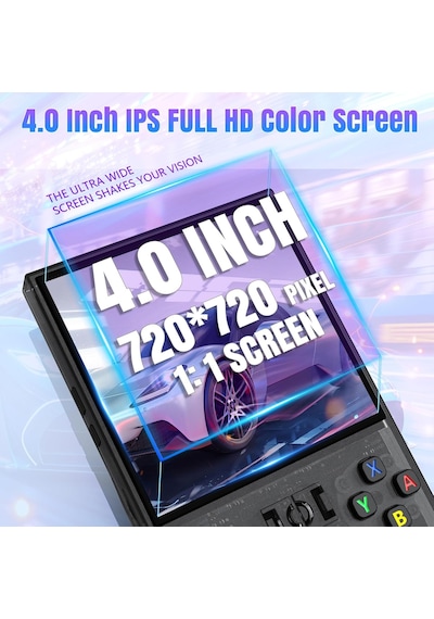 Konsol Plus R36s Max Retro El Oyun Konsolu 4.0'' Ips Ekranlı 18.000 Oyunlu - Mavi