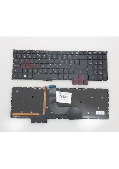 Nion Acer Predator 15 G9-591-71jn Notebook Klavye Siyah Tr Aydınlatmalı