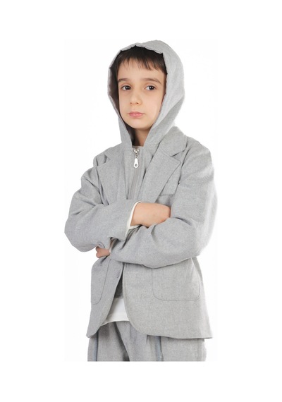 Xo Kids Erkek Çocuk 3lü Alt Üst Takım 6-9 Yaş 13216 Gri