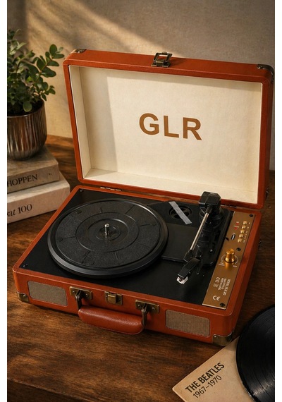 Glr 201 Nostaljik Çanta Pikap - Bluetooth Şarjlı, Usb Kayıt Özellikli, 3 Vitesli Plak Çalar