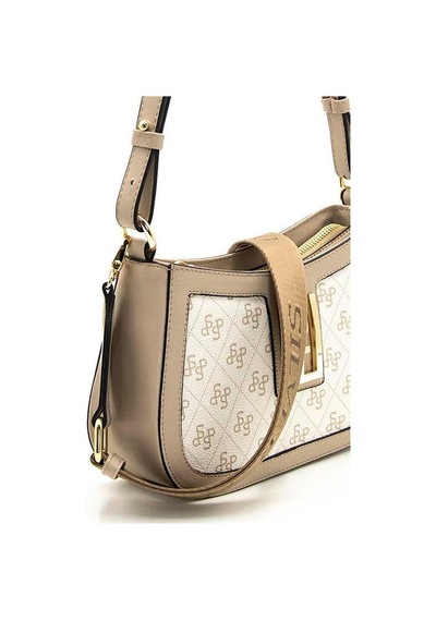 Silver Polo Sp1132 Kadın Çapraz Çanta Monogram Bej-kum