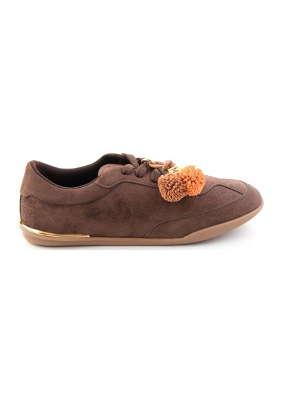 Bambi Kahve Süet Kadın Sneaker K01791074172