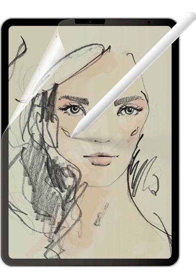 Apple Uyumlu iPad Air 5. Nesil 2022 10.9" Inç M1 Paperlike Nano Kırılmaz Ekran Koruyucu Kağıt Hissli