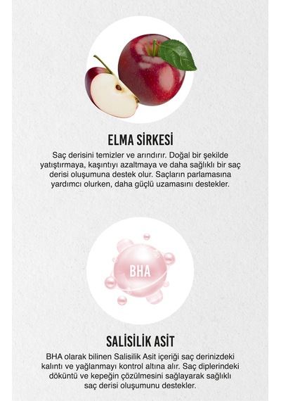 No.1 Expert Apple Cider Kepek Karşıtı Peeling Şampuan 200 Ml