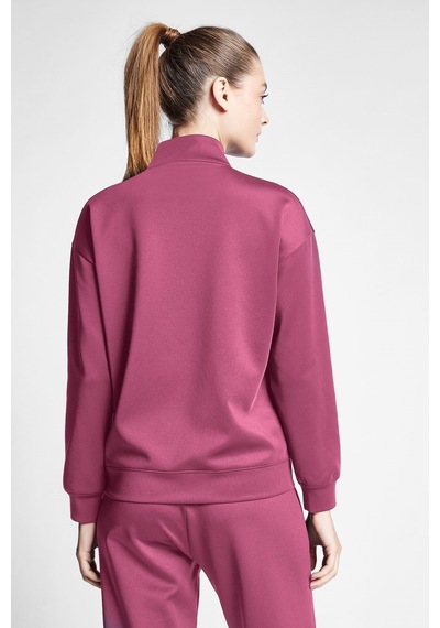 Lescon Kadın Fermuarlı Sweatshirt 24s-2230-24b Pembe