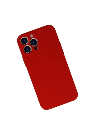 Apple Apple Uyumlu iPhone 13 Pro Kılıf Nano İçi Kadife Silikon - Kırmızı 0.2M-Çok Renkli