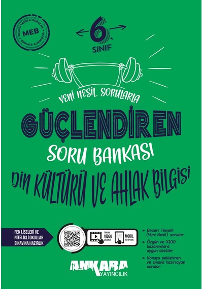 Ankara Yayıncılık 6.sınıf Güçlendiren Din Kültürü Ve Ahlak Bilgisi Soru Bankası