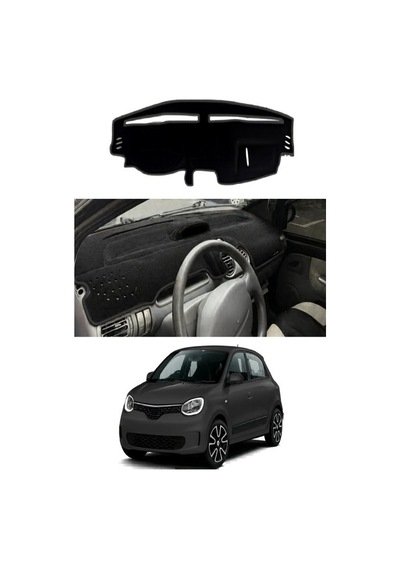 Renault - Twingo 1992-2007 Uyumlu Torpido Koruma Kılıfı - Siyah Şeritli
