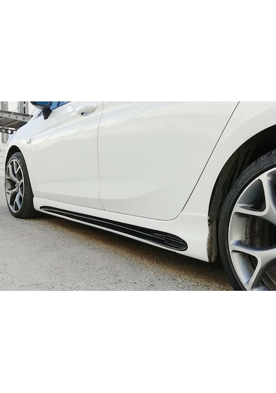 Opel Astra K Rieger Yan Marşpiyel Seti Plastik 2 Adet Mat Siyah 2015 2016 2017 2018 2019 2020 2021 Karlık+ek+bodykit