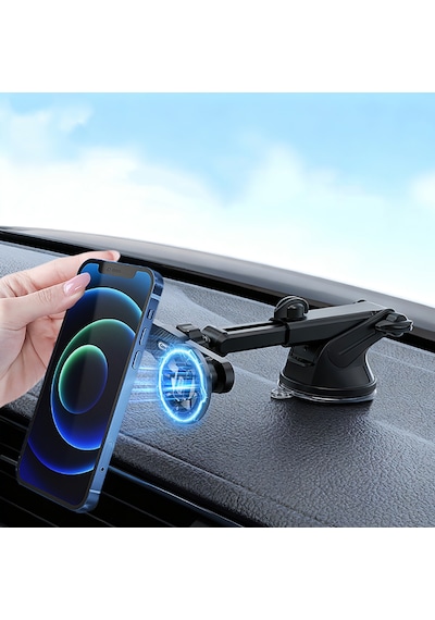 Go Des Gd-hd363 360 Derece Dönebilen Uzatılabilir 2in1 Araç Telefon Tutucu Siyah