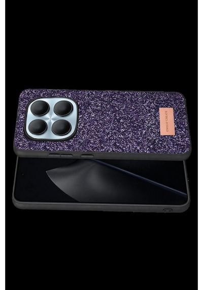 Onegif Xiaomi Redmi Note 15 Pro 5g Bright Simli Kapak - Derin Mor