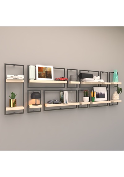 Rafkestir Milano Raf Seti - Model 7 Krem ( Mat )