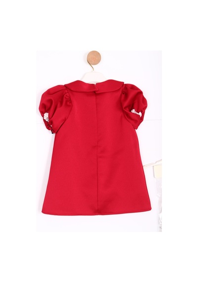 Xo Kids Kız Çocuk Kısa Kol Elbise 1-6 Yaş 2915-1 Kırmızı