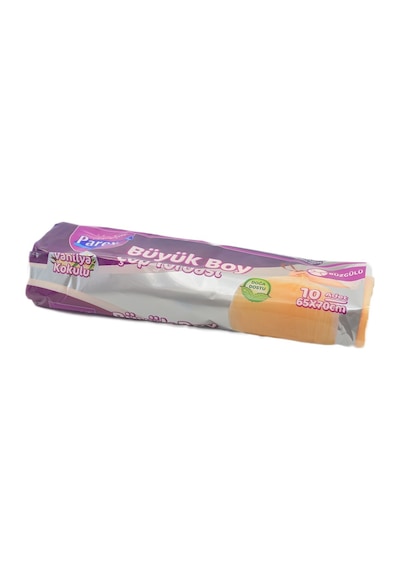 Parex Ekonomik Büzgülü Vanilya Kokulu Büyük Boy Çöp Torbası Turuncu 65 x 70 CM