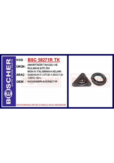 Amortisör - 918 - Takozu Ve Rulmanı Kit Ön Mgn Iv-talısman-kadjar-qashqaı Iı 1.2tce-1.5dcı-1.6-1.6dcı - Mıxdepo - 15 - Amortisör Takozu Amortisör - 918 - Takozu Ve Rulmanı Kit Ön Mgn Iv-talısman-kadjar-qashqaı Iı 1.2tce-1.5dcı-1.6-1.6dcı - Mıxdepo - 15 - Amortisör Takozu