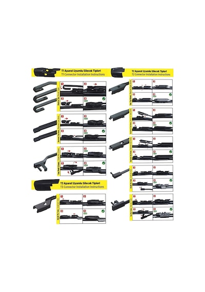 Vette Plus Multifit Araba Araç Otomobil Oto Ön Cam Arka Cam Silecek Muz Sileceği 550 Mm 55 Cm