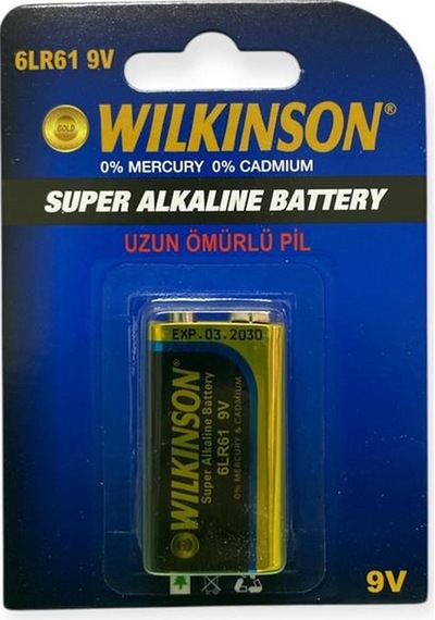 Wilkinson 9 Volt Alkalin Pil 6lr61