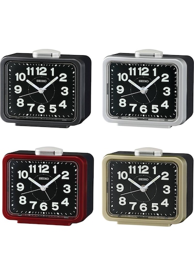 Seiko Qhk062s Sessiz Saniyeli Aydınlatmalı Bell Sesli Alarmlı Masa Saati Çok Renkli