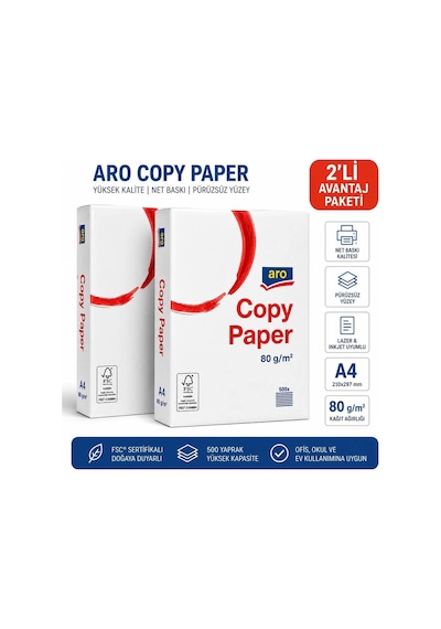 A4 Fotokopi Kağıdı 80grx2
