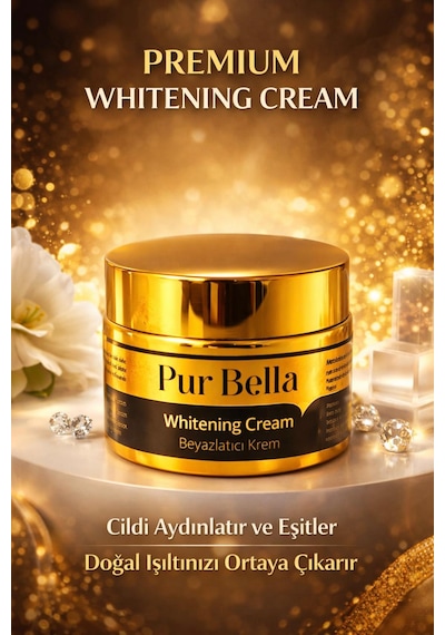 Pur Bella Beyazlatıcı Krem Leke Karşıtı Aydınlatıcı Kojik Asit, Alpha Arbutin & B3 Vitamin