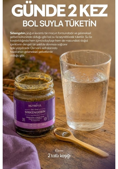 Nutriful Ibn-ı Sina Sirkengebin Prebiyotik Macunu 3 Adet