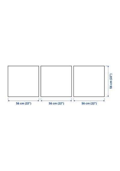 Ikea Pjätteryd Resim 56x56 Cm 3'lü Çok Renkli