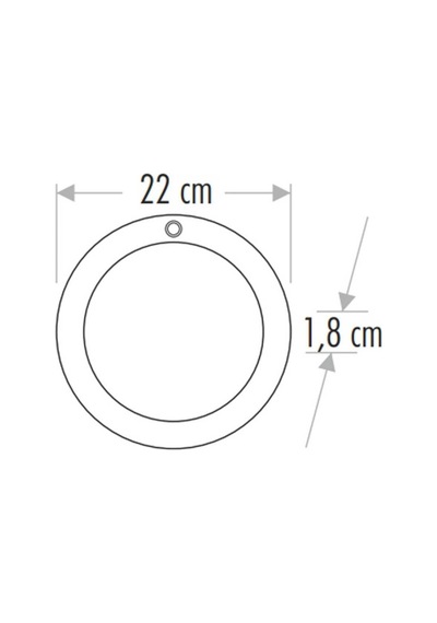Cata 20w Sensörlü Sıva Üstü Led Armatür Beyaz Cat Ct-9247b Beyaz