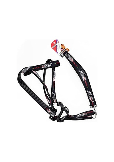 Köpek Uzatma Tasması+göğüs Tasması 25mm 120 Cm Siyah