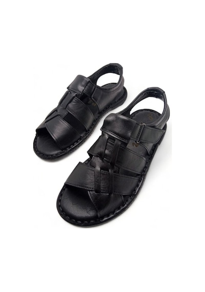 Magic Shoes Hakiki Deri Ortopedik Erkek Sandalet 001