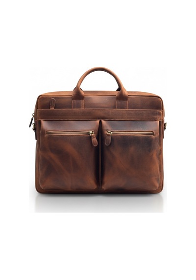 Watchofroyal Verity Crazy Taba Laptop Ve Evrak Organizer Hakiki Deri Çanta