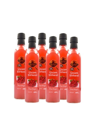 Üzüm Sirkesi %100 Katkısız Doğal 6x500 Ml Özel Üretim