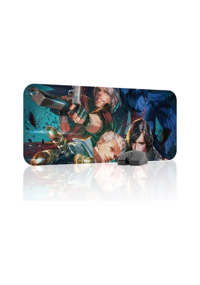 Devil May Cry Kaymaz Dikişli Kauçuk Oyuncu Mousepad V3 - 70x30 Xl Gaming Mouse Pad Fare Altlığı