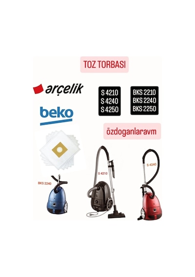 Arçelik Uyumlu Beko Toz Torbası 5 Adet