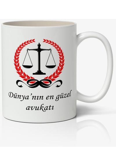 Avukatlar Günü Temalı Baskılı Kupa Bardak Baskılı Kahve Kupa Bardak-5