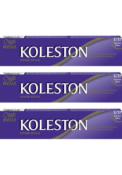 Wella Koleston Tüp Saç Boyası 5.37 Kışkırtıcı Kahve 50 Ml 3 Adet (539510002)